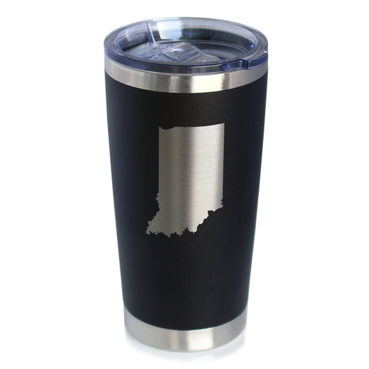 Indiana State Outline - 20 oz Coffee Tumbler