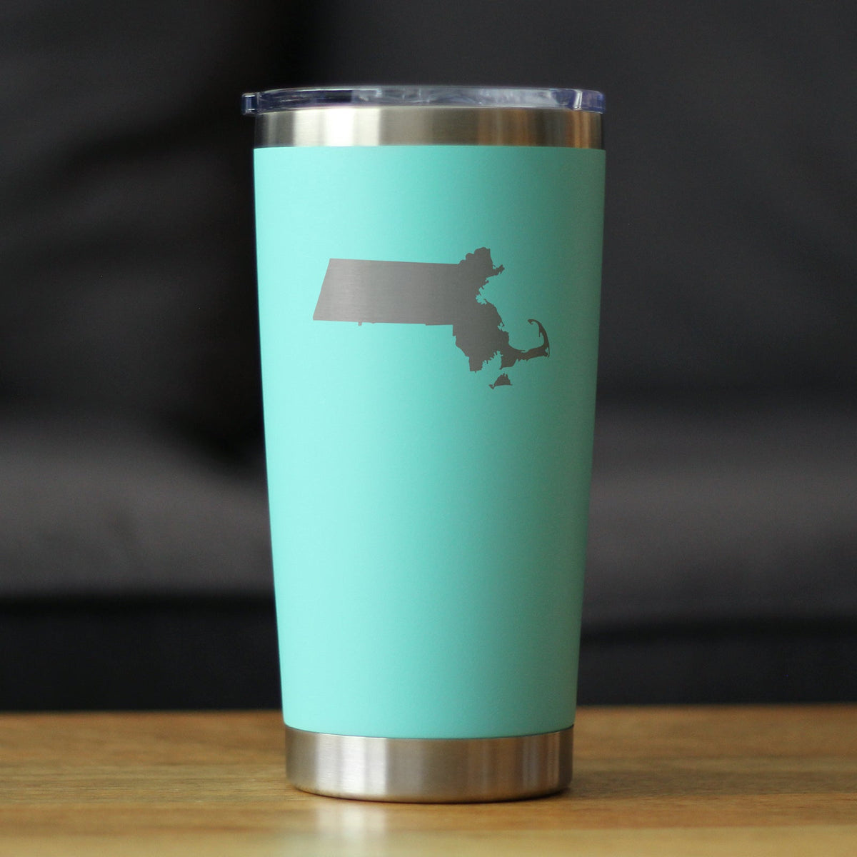 Massachusetts State Outline - 20 oz Coffee Tumbler