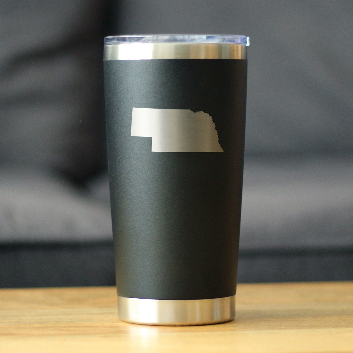 Nebraska State Outline - 20 oz Coffee Tumbler