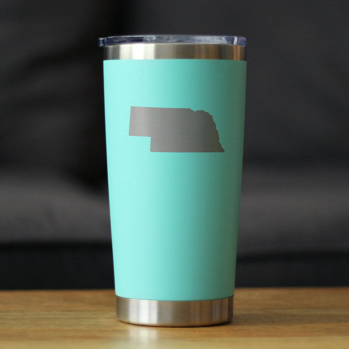Nebraska State Outline - 20 oz Coffee Tumbler