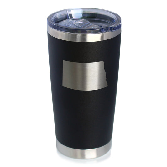 North Dakota State Outline - 20 oz Coffee Tumbler