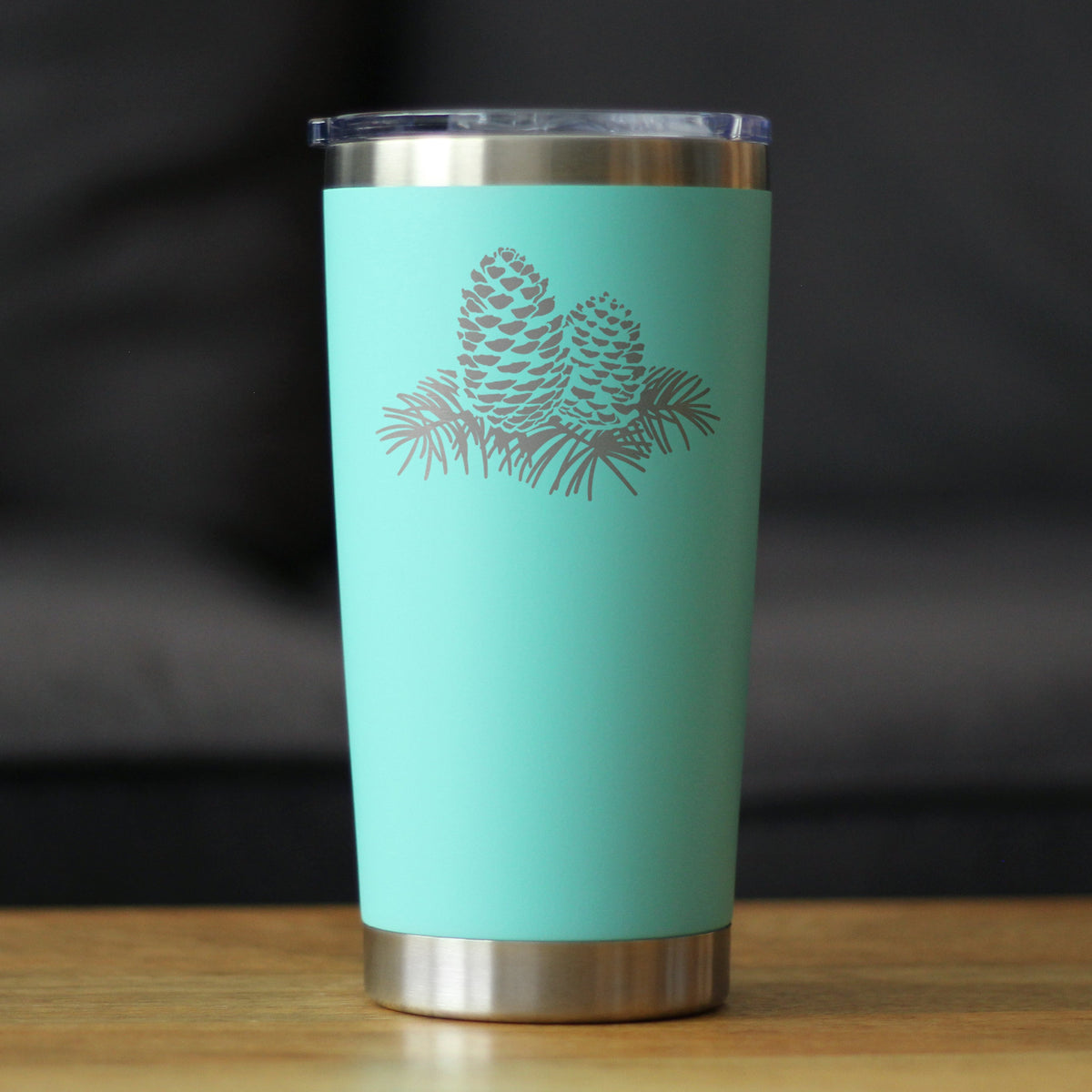 Pinecones - Cute Rustic and Cabin Themed Decorations - 20 oz Coffee Tumbler