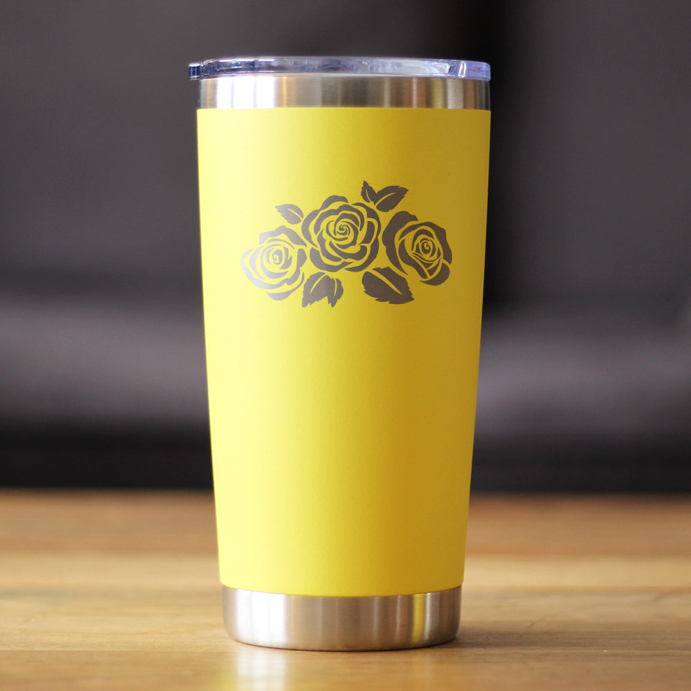 Roses - 20 oz Coffee Tumbler