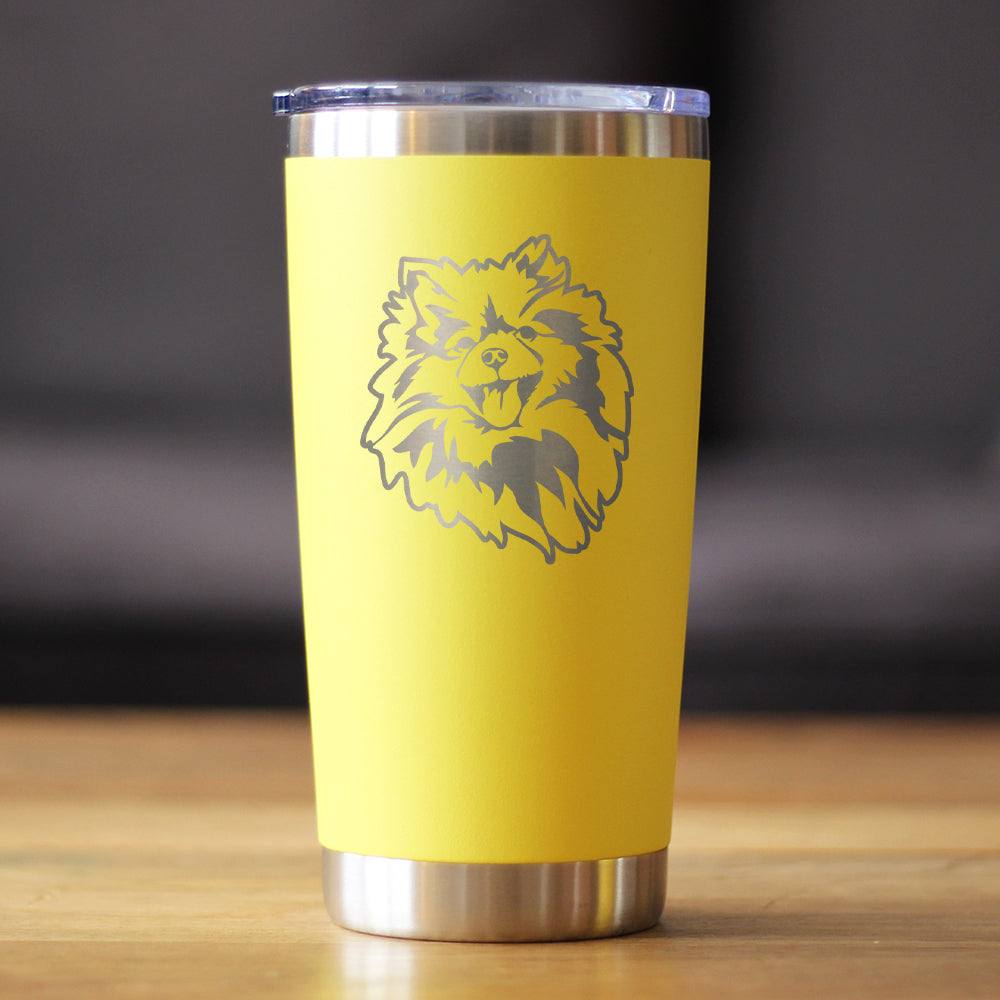 Pomeranian Face - 20 oz Coffee Tumbler