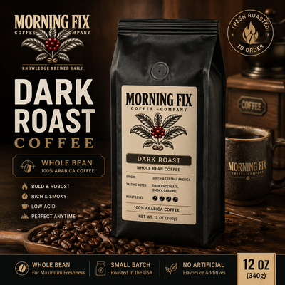 Dark Roast Coffee | 🫘Whole Bean | 12 OZ