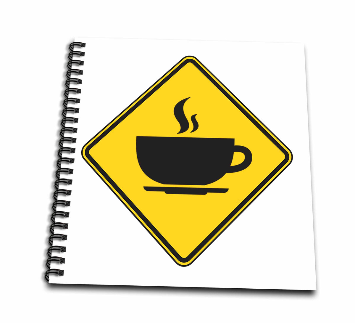 3dRose Edge of Night Design – Coffee - Image of Coffee Zone Sign - Drawing Books (db_350584)