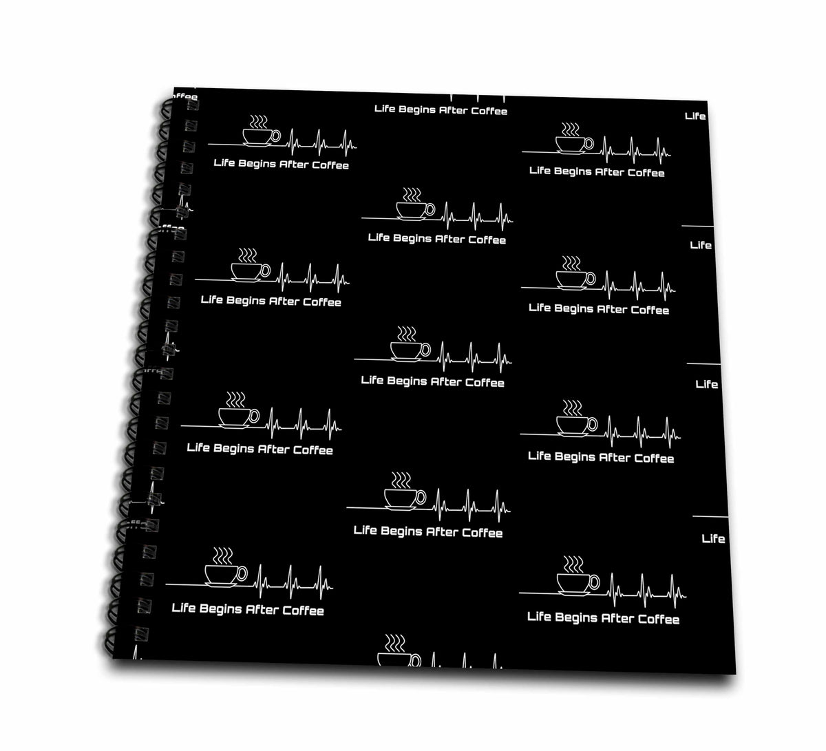 3dRose Coffee design for drinkers who have to have coffee in the... - Drawing Books (db_352655)