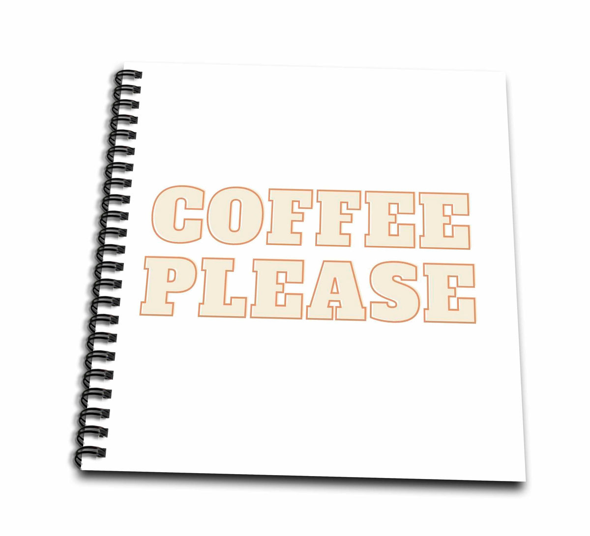 3dRose 3dRose- Coffee quotes - Cute Coffee Quotes - Drawing Books (db_358612)
