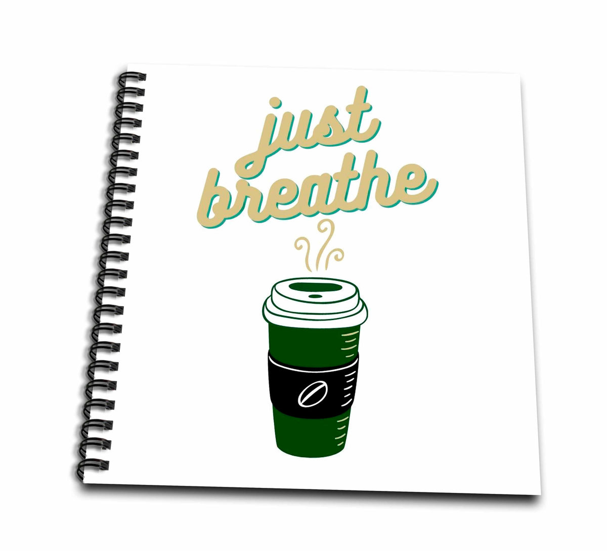 3dRose 3dRose- Coffee quotes - Creative and Inspirational Coffee Quotes - Drawing Books (db_358618)