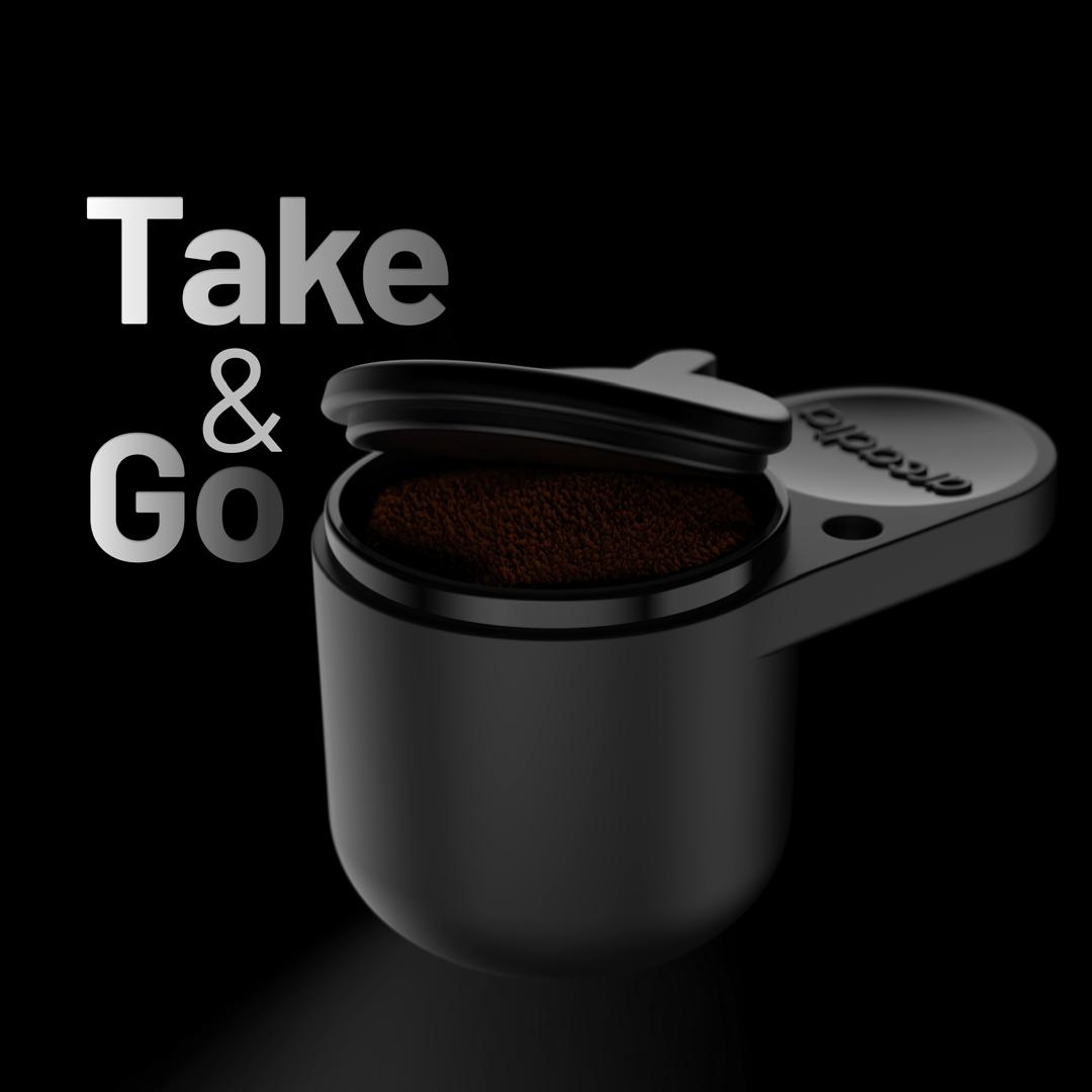 Arcadia Go Portable Rechargeable Turkish Coffee Maker, Black, US