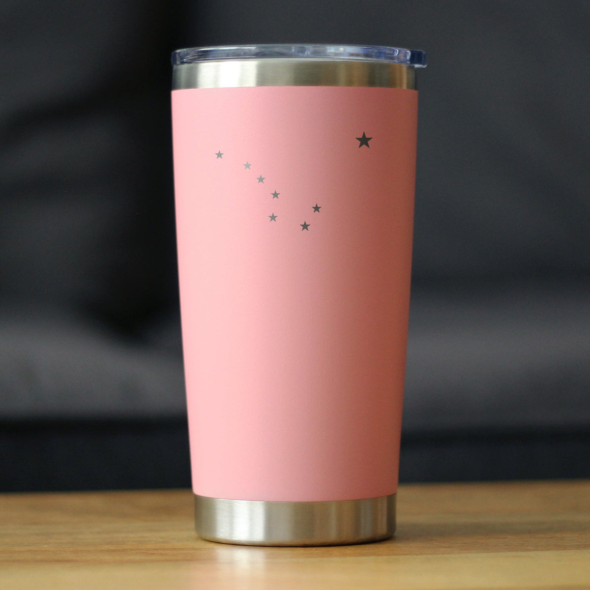 Flag of Alaska - Insulated Coffee Tumbler Cup with Sliding Lid - Stainless Steel Insulated Mug - Alaskan Themed Gift for Men and Women Alaskans