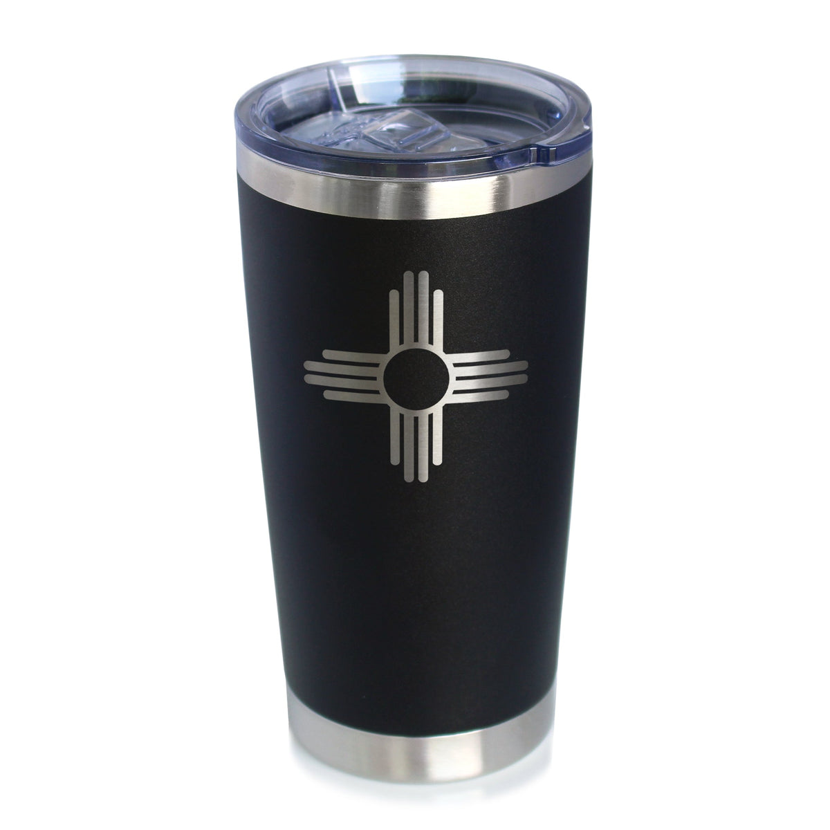 Flag of New Mexico - Insulated Coffee Tumbler Cup with Sliding Lid - Stainless Steel Insulated Mug - New Mexico Themed Gifts for Women and Men