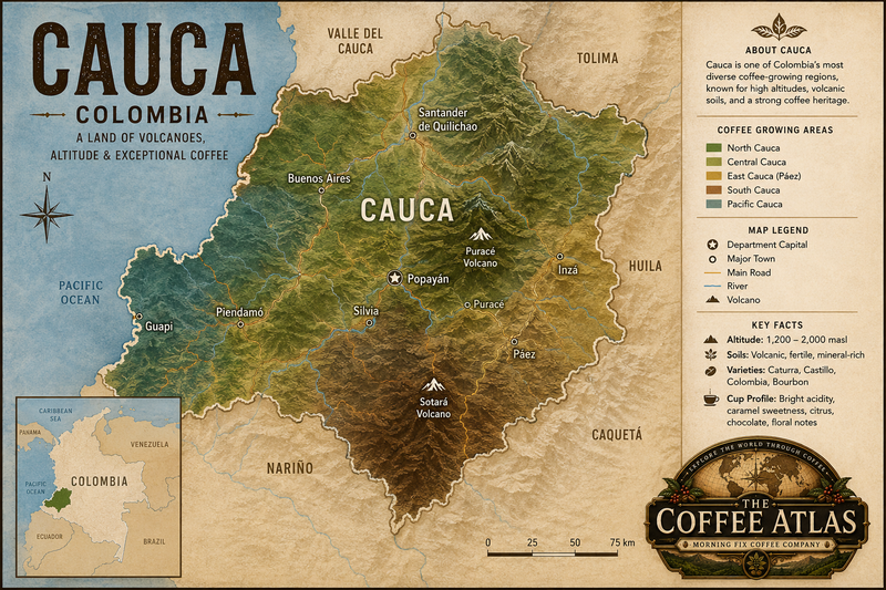 Map of Cauca