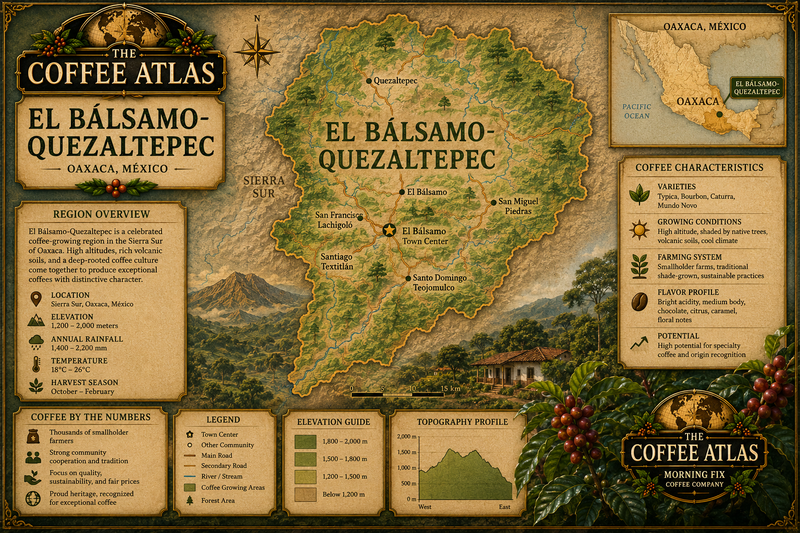 Map of El Bálsamo-Quezaltepec