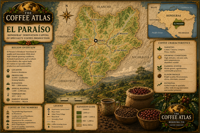 Map of El Paraíso