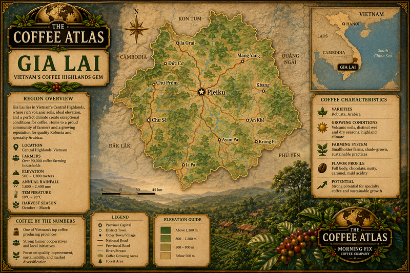 Map of Gia Lai