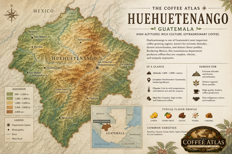 Map of Huehuetenango
