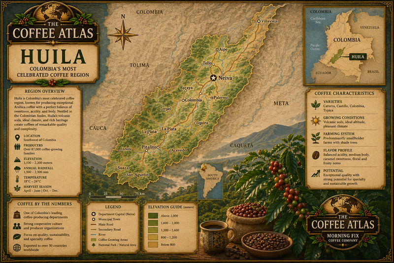 Map of Huila