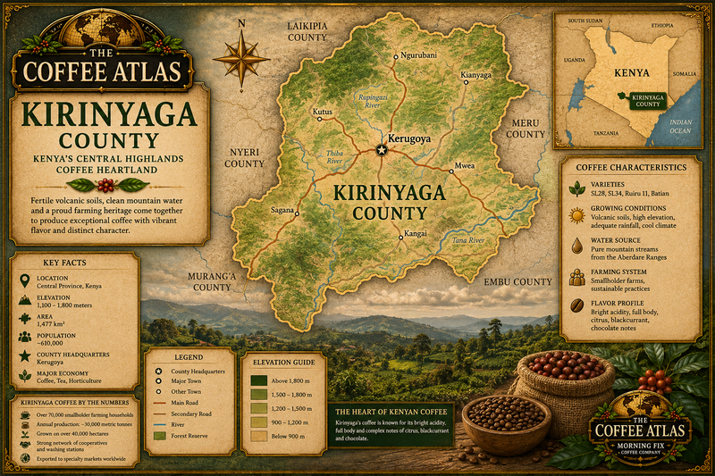 Map of Kirinyaga County
