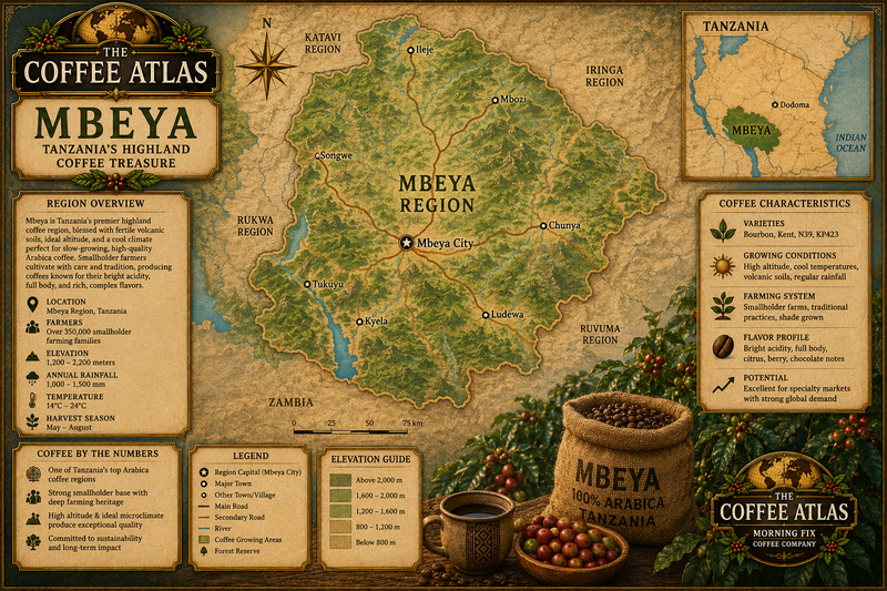 Map of Mbeya