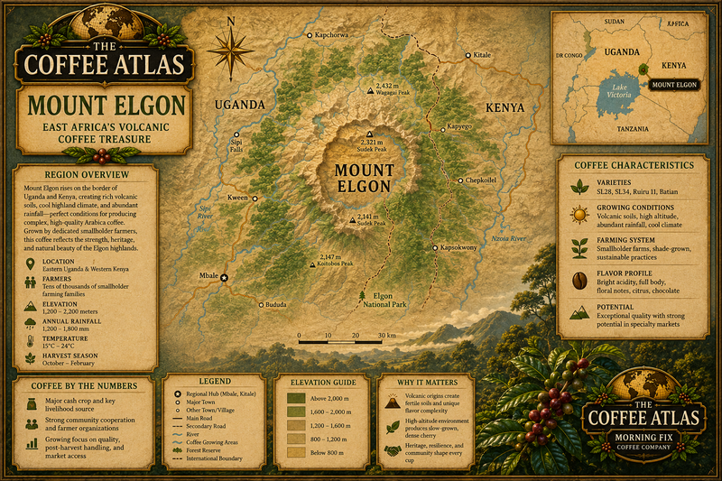 Map of Mount Elgon