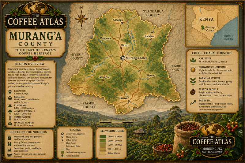 Map of Murang'a County