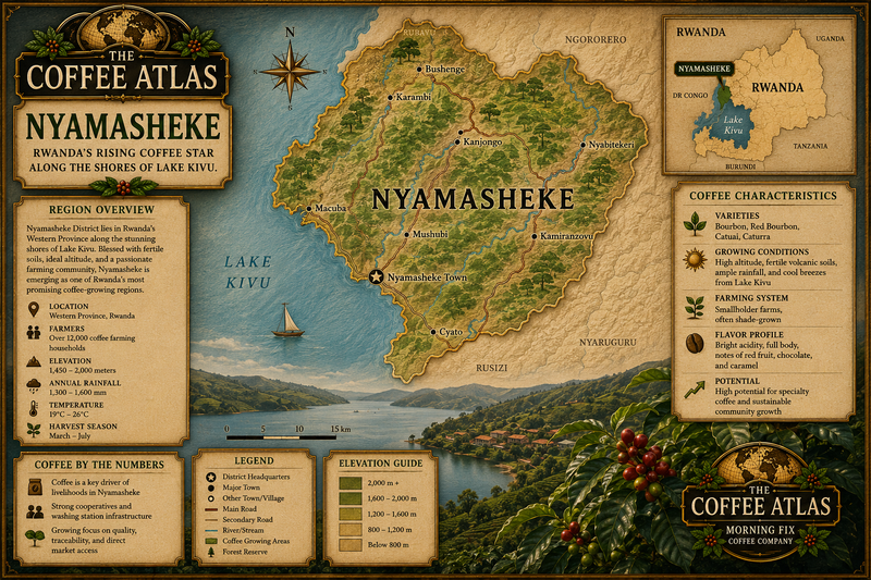 Map of Nyamasheke