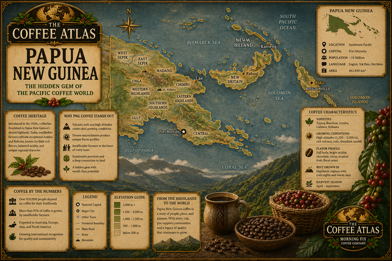 Map of Papua New Guinea