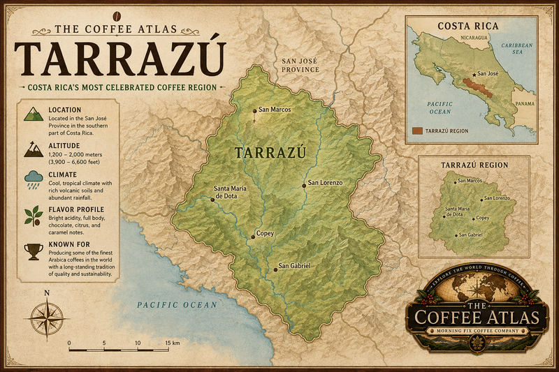 Map of Tarrazú