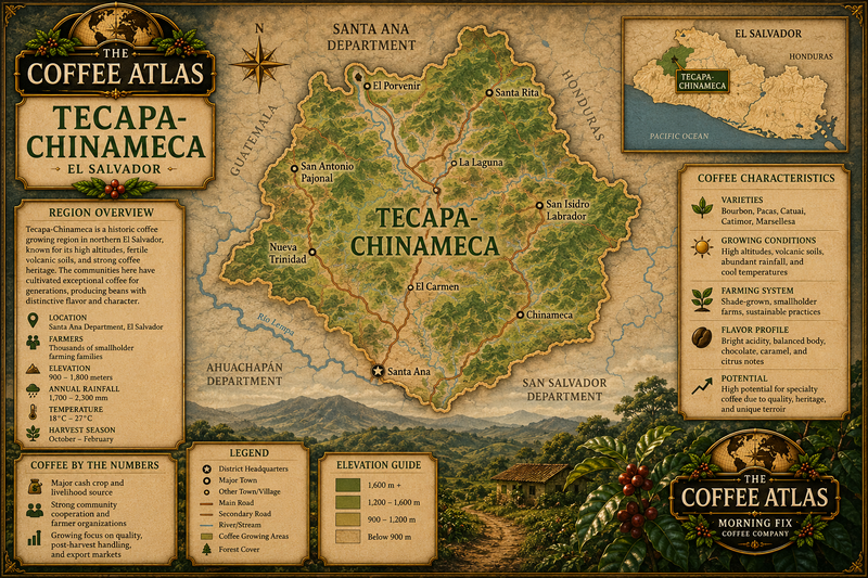Map of Tecapa-Chinameca