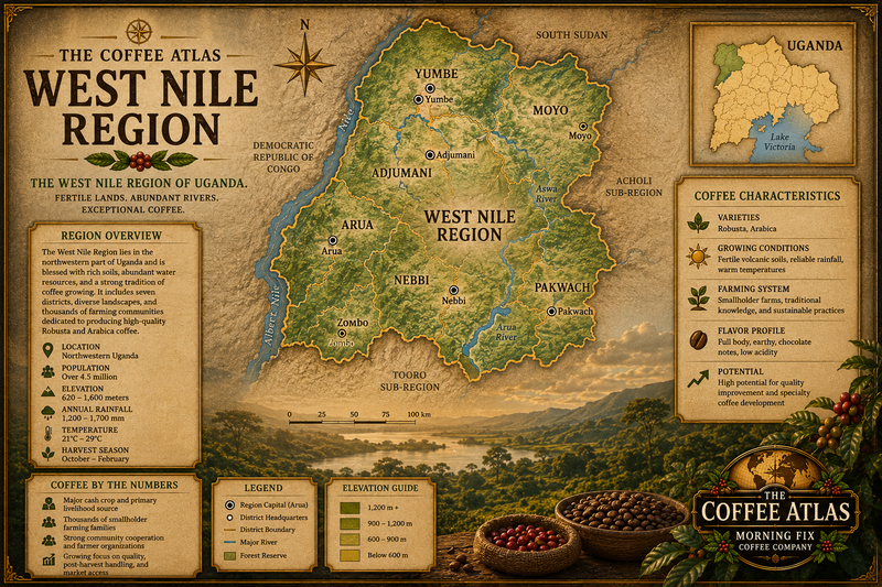 Map of West Nile Region