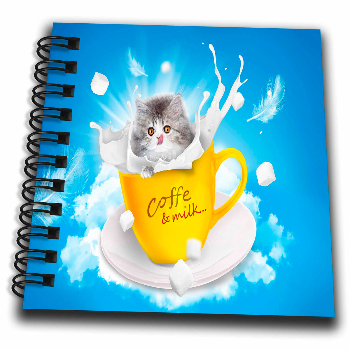 Drawing Book - Coffee is Heaven for Many of Us - 3dRose Collection