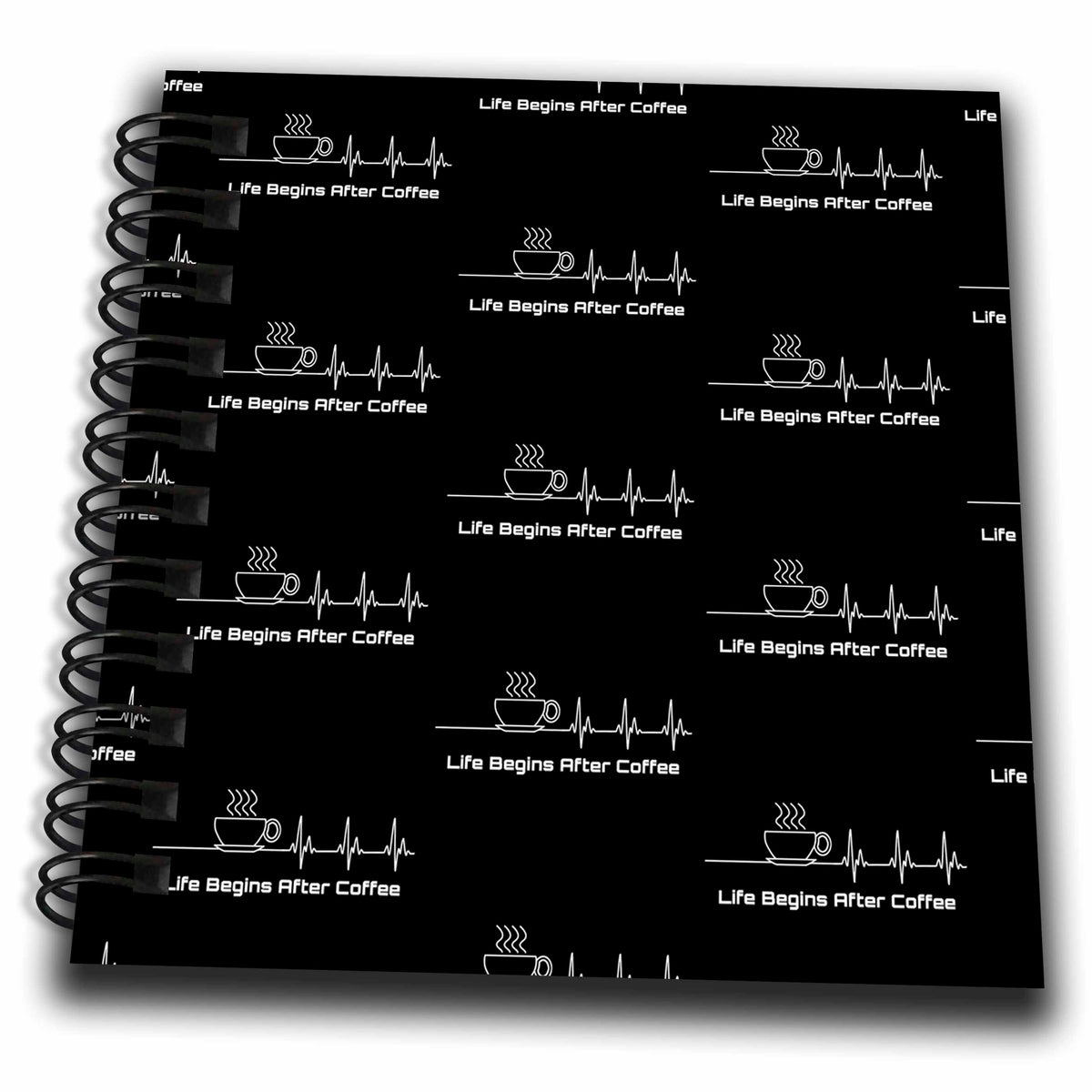 3dRose Coffee design for drinkers who have to have coffee in the... - Drawing Books (db_352655)