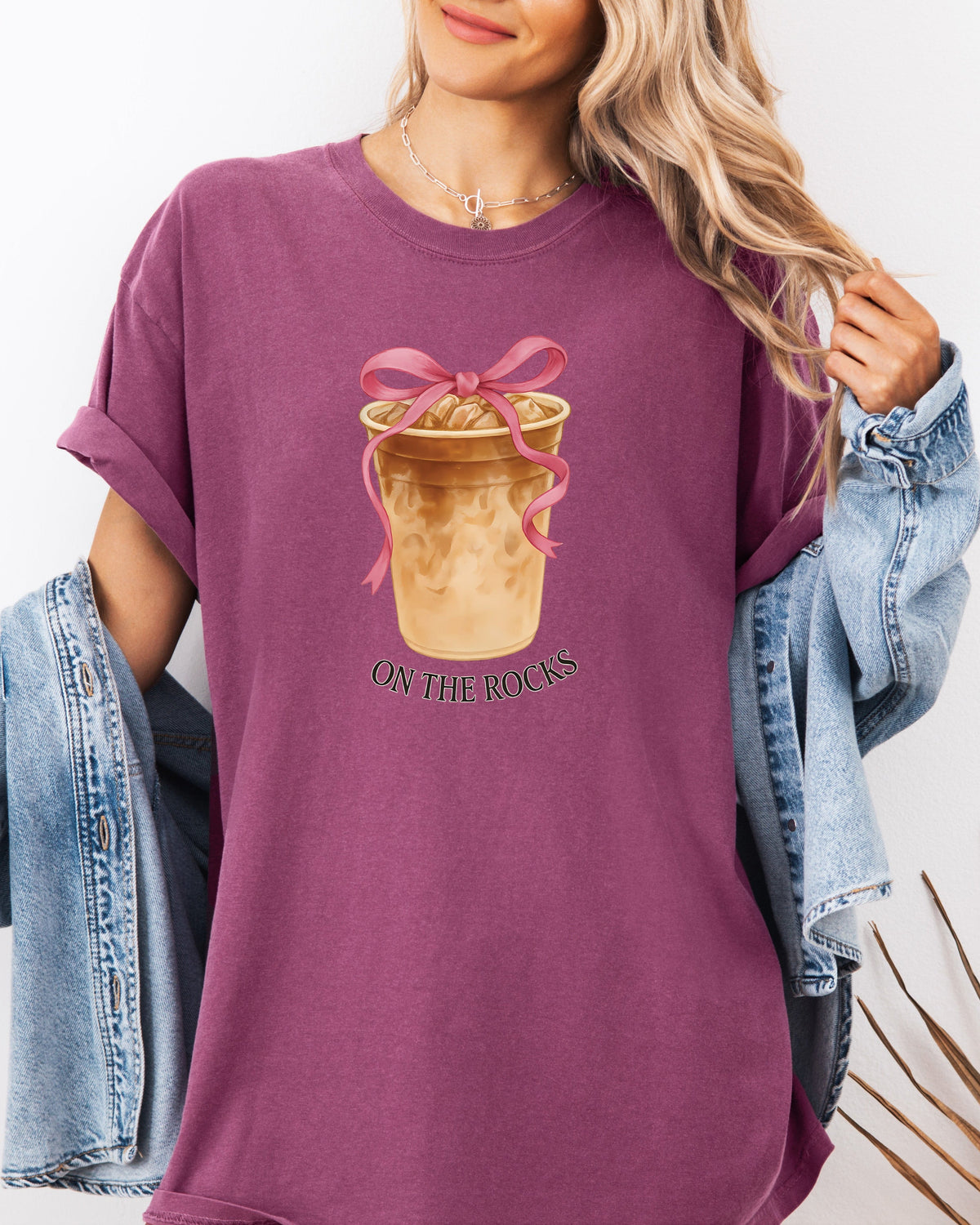 On the Rocks Iced Latte Comfort Colors Garment-Dyed T-Shirt – Coffee Lover Graphic Tee