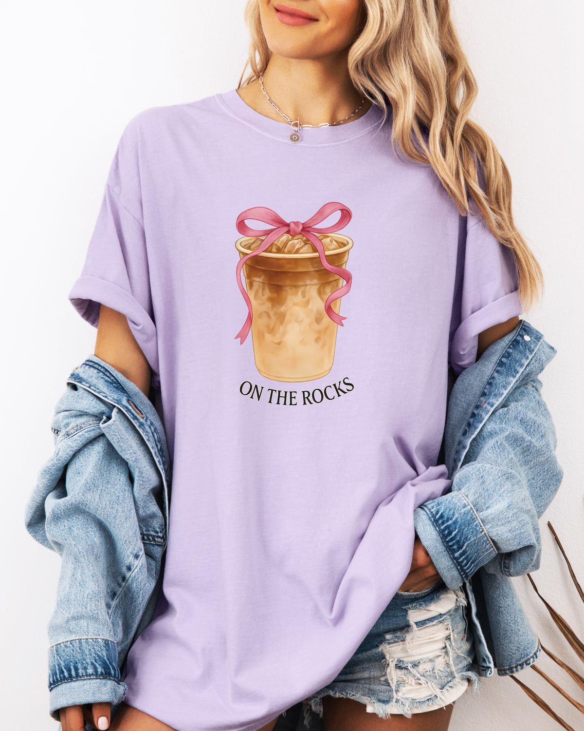 On the Rocks Iced Latte Comfort Colors Garment-Dyed T-Shirt – Coffee Lover Graphic Tee