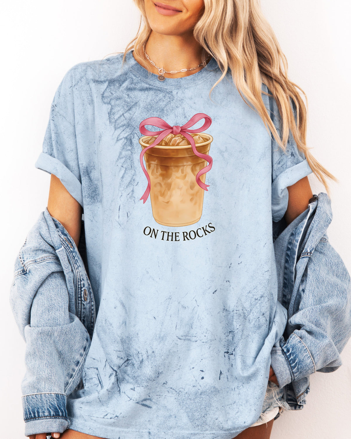 On the Rocks Iced Latte Comfort Colors Garment-Dyed T-Shirt – Coffee Lover Graphic Tee