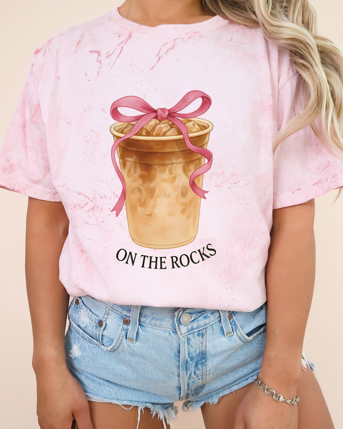 On the Rocks Iced Latte Comfort Colors Garment-Dyed T-Shirt – Coffee Lover Graphic Tee