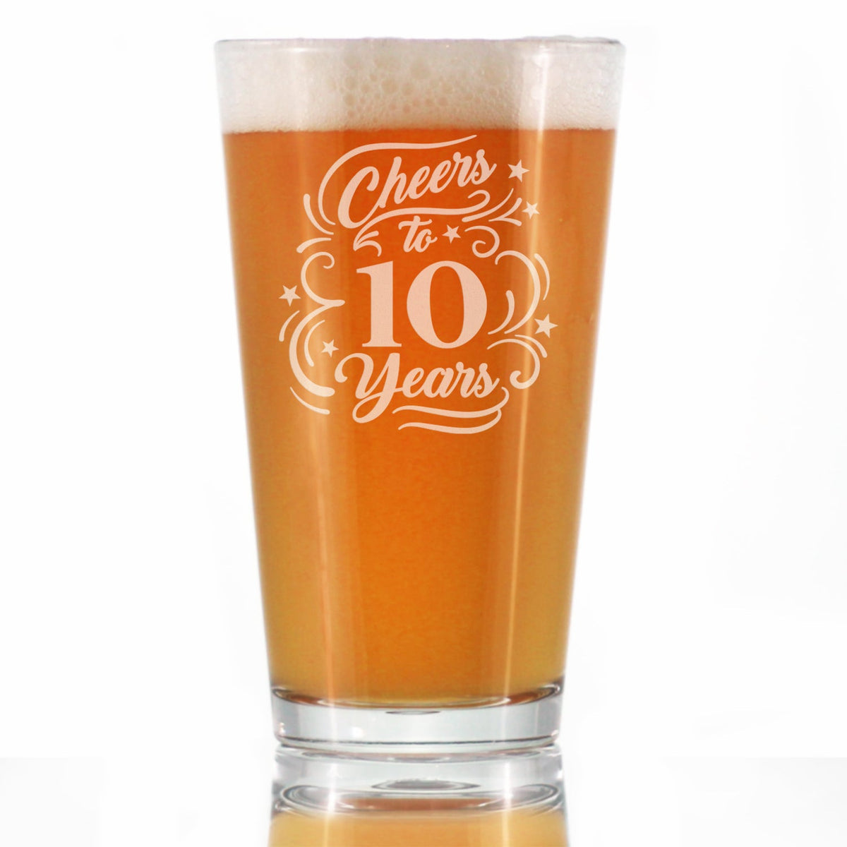 Cheers to Years - Anniversary Party Cups & Decor - Engraved Glasses & Color Ceramic Coffee Mugs