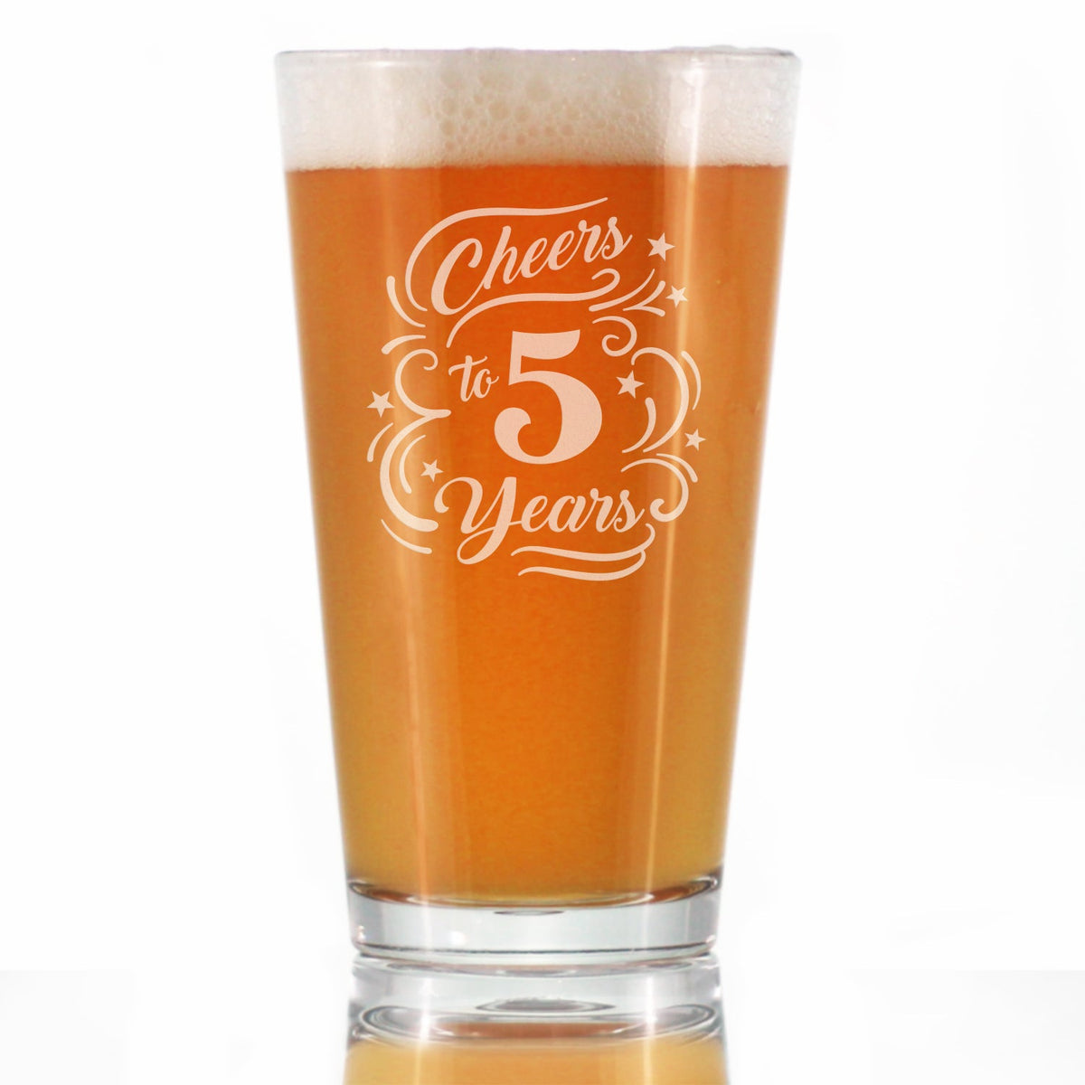 Cheers to Years - Anniversary Party Cups & Decor - Engraved Glasses & Color Ceramic Coffee Mugs