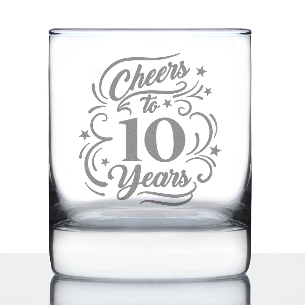 Cheers to Years - Anniversary Party Cups & Decor - Engraved Glasses & Color Ceramic Coffee Mugs