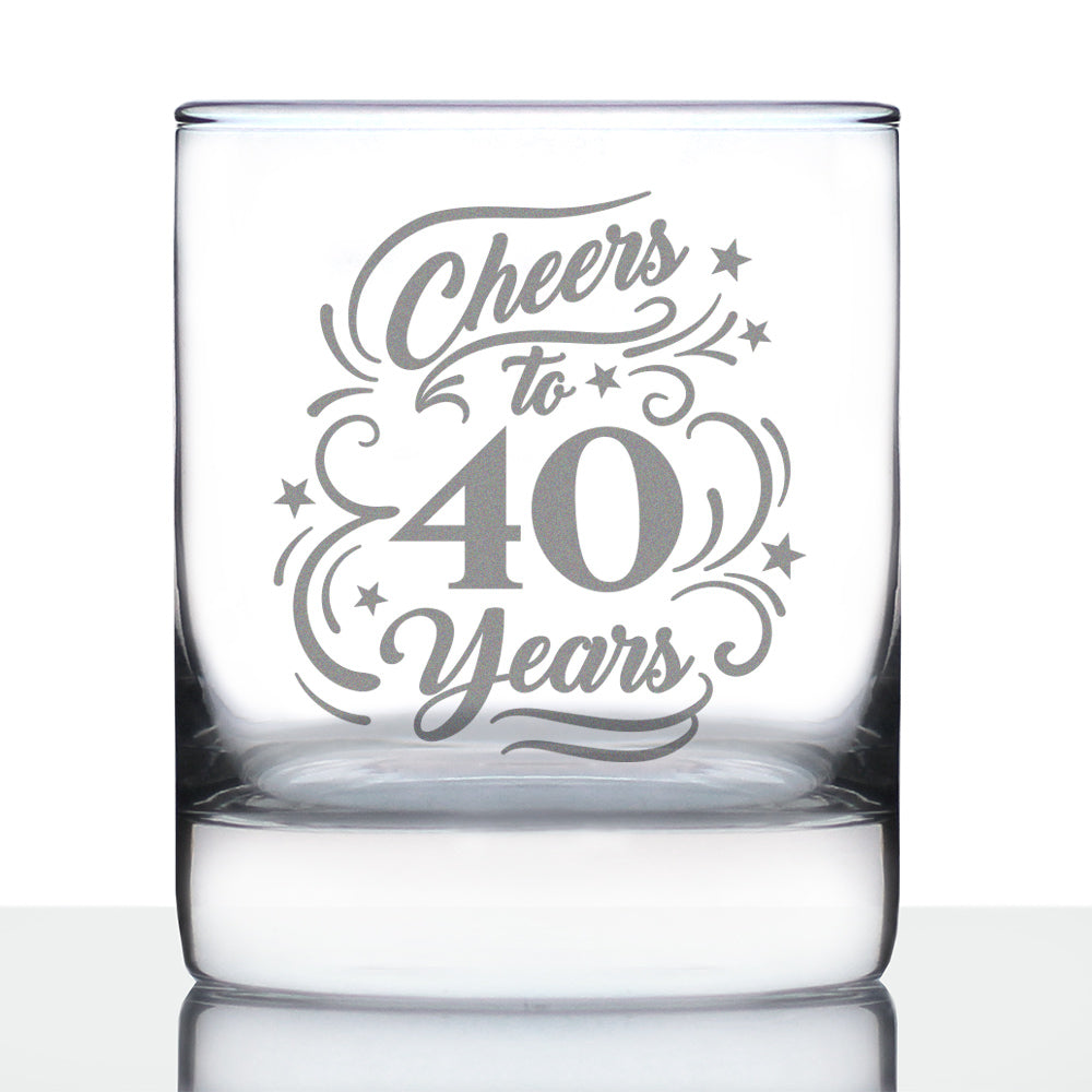 Cheers to Years - Anniversary Party Cups & Decor - Engraved Glasses & Color Ceramic Coffee Mugs