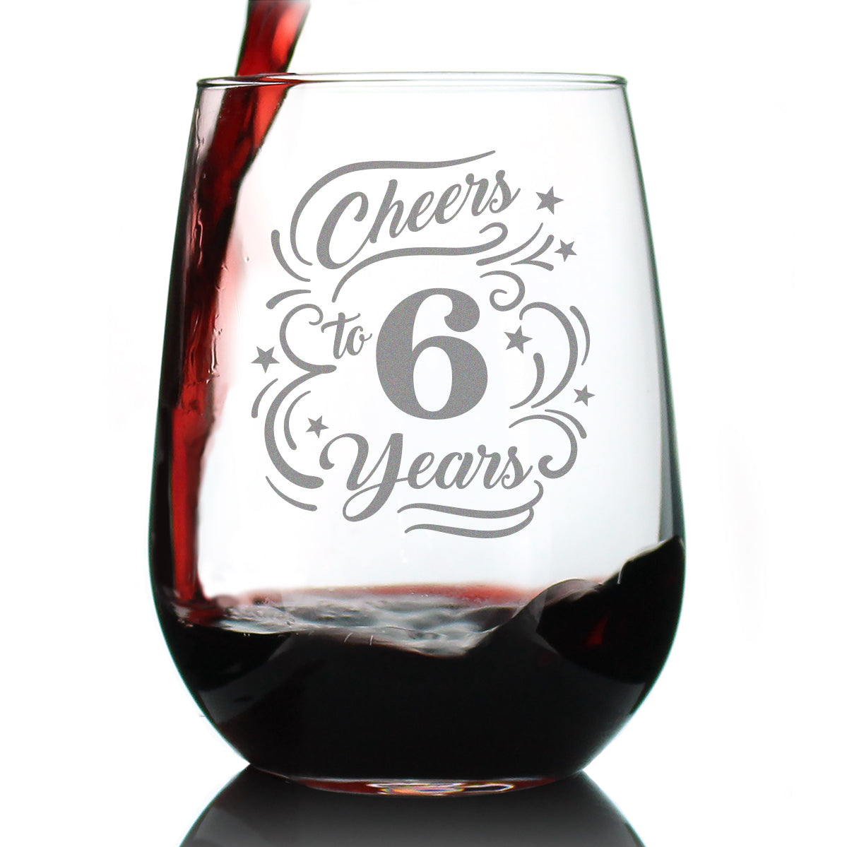 Cheers to Years - Anniversary Party Cups & Decor - Engraved Glasses & Color Ceramic Coffee Mugs