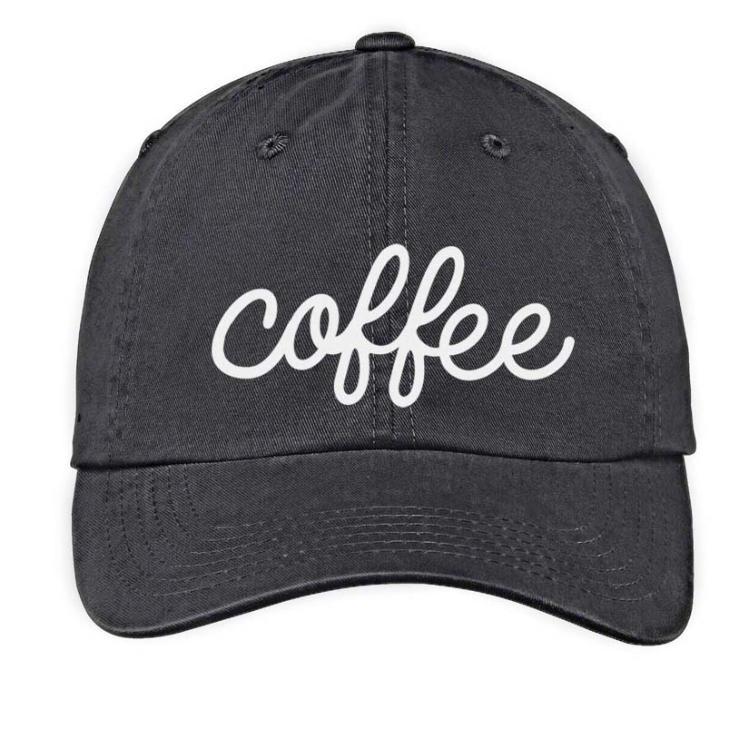Coffee Cursive Baseball Cap