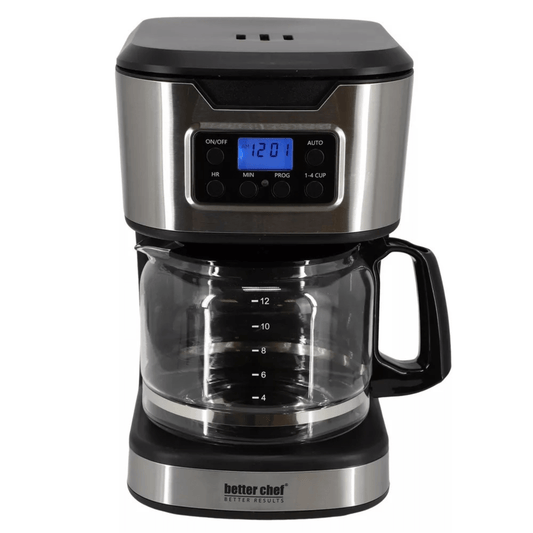 Better Chef 12-Cup Programmable Coffee Maker with Stainless Steel Accents
