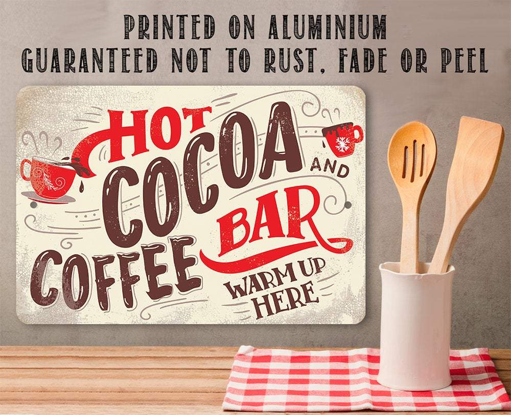 Hot Cocoa and Coffee Bar - Metal Sign