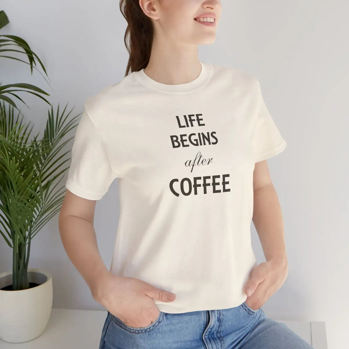 DipaliZ Life Begins After Coffee T-shirt Eco-friendly Gift
