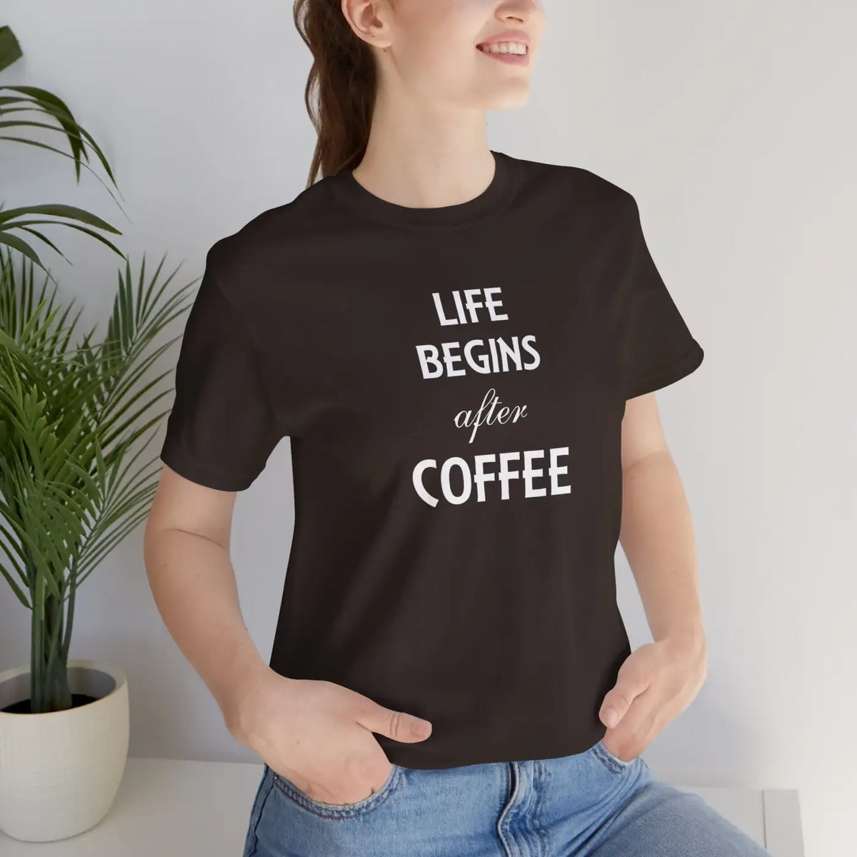DipaliZ Life Begins After Coffee T-shirt Eco-friendly Gift