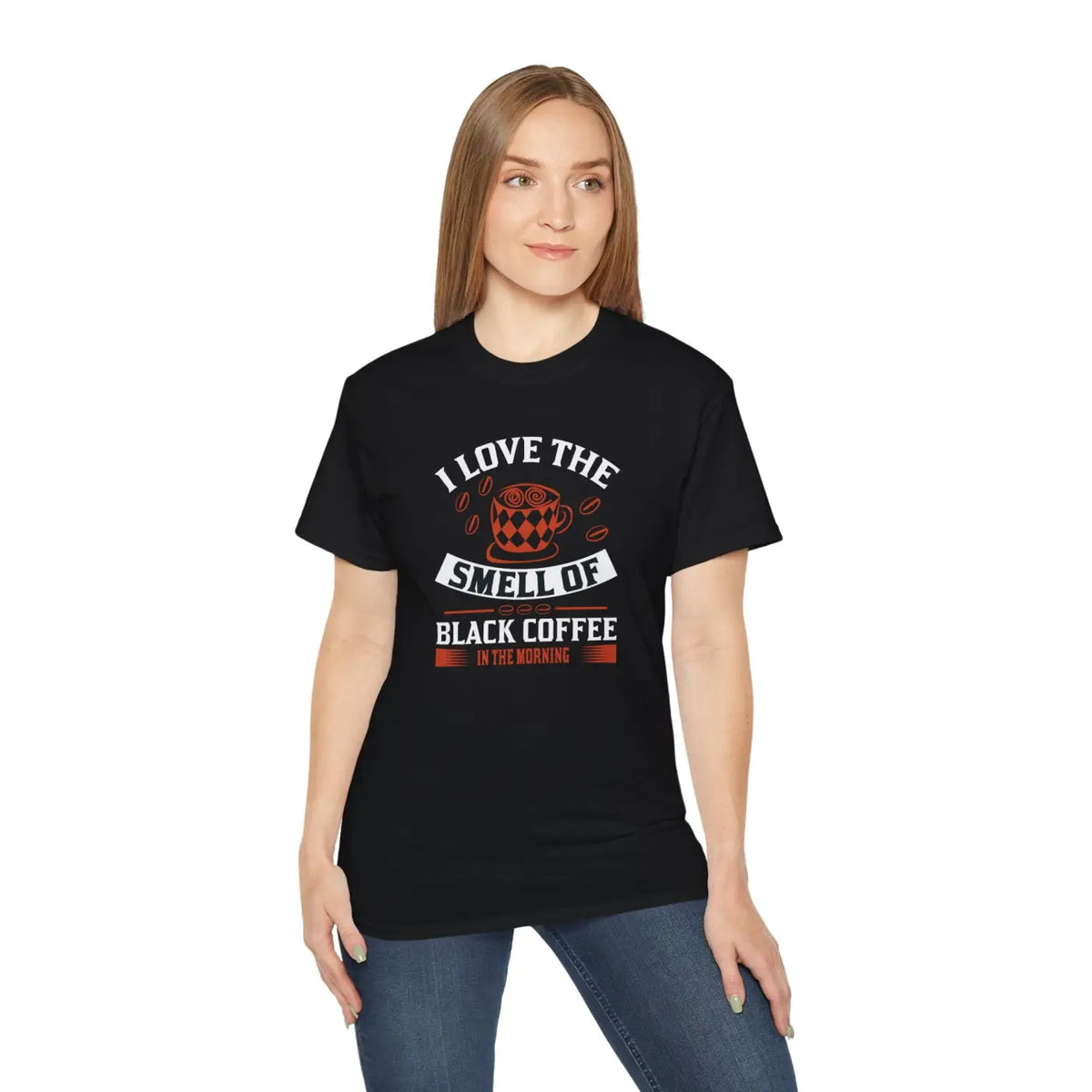 DipaliZ i Love the Smell of Coffee T-shirt Cotton Gift Tee