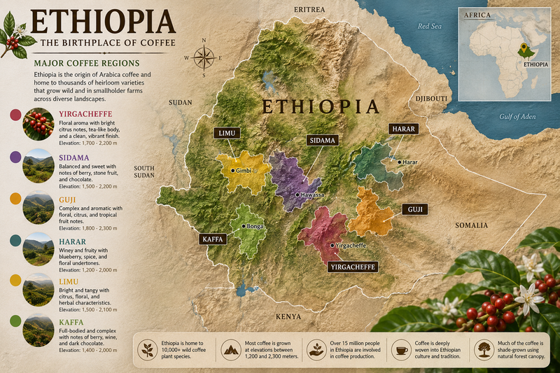 Map of Ethiopia