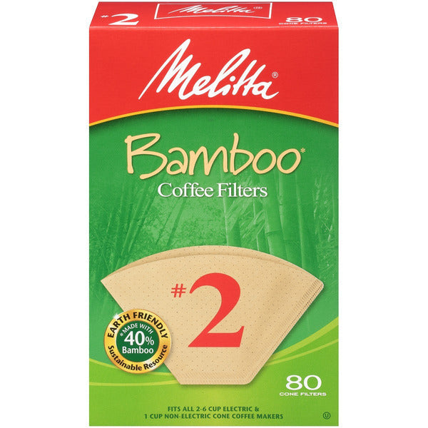 Melitta #2 Bamboo Cone Coffee Filters